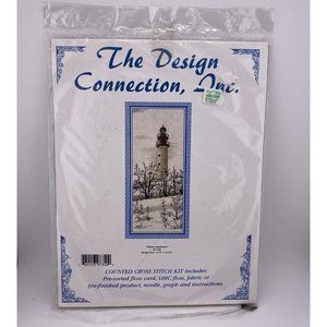The Design Connection Counted Cross Stitch Kit Wintry Lighthouse K7-350 NEW!